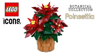 LEGO® ICONS Weihnachtsstern 10370  Speed build [upl. by Bucher]