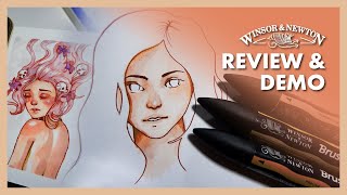 Winsor amp Newton Skintone Brushmarkers Review and Demo [upl. by Eilrak466]