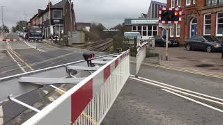 Coalville Level Crossing Leics Thursday 15032018 [upl. by Angy]