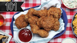 How To Make The Crispiest Fried Chicken Youll Ever Eat • Tasty [upl. by Carlie974]