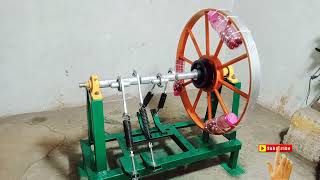 How To Make Flywheel Free Energy Generator With Connect Spring Machine New Idea [upl. by Leinto17]