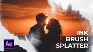 Create Ink Splash Transition Reveals in After Effects  Tutorial [upl. by Yrrep799]