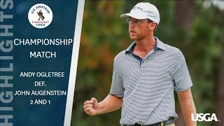 Extended Highlights 2019 US Amateur Final [upl. by Gisella]