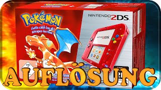 GEWINNSPIEL AUFLÖSUNG  Nintendo 2DS Pokemon Rote Edition Deutsch [upl. by Ruthe]