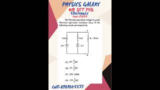 WB SET PYQElectronicsYear 2024physicsgalaxy1537 [upl. by Iover]