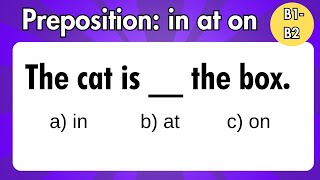 Prepositions of Place AT IN ON  Can you score 100 [upl. by Igor]