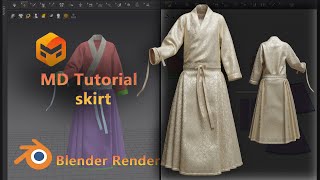 marvelous designer Horse skirt tutorial [upl. by Yahs]