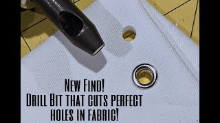 EASIEST way to make holes for grommets amp eyelets in thick layered fabric Corsets Home Decor etc [upl. by Llenrub]