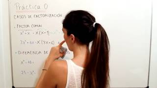 MATEMATICA CBC  Teoría Casos de factorización 12  Práctica 0 [upl. by Hgielah]