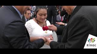 Primer Matrimonio Civil Comunitario 2019  Municipalidad del Rímac [upl. by Poock]