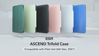 ESR iPad mini 6 2021 Ascend Trifold Case [upl. by Airdnax930]