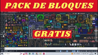 PACK DE BLOQUES EN AUTOCAD GRATIS [upl. by Ahsitram427]