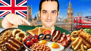 AMERICAN Tries the MOST Iconic British Foods London Food Guide [upl. by Gean979]