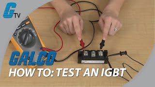 How to test an IGBT with a Multimeter [upl. by Eyssej]