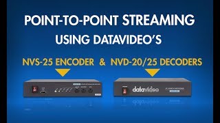 NVS25 amp NVS2025 How to Send Video From Your Encoder to Your Decoder [upl. by Ystap]