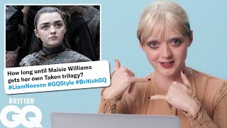 Maisie Williams replies to fans on the internet  British GQ [upl. by Cortney]