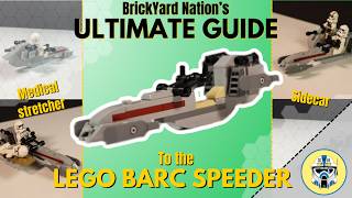 BrickYard Nations Ultimate Guide to the LEGO BARC Speeder Sidecar and Stretcher Mod FULL TUTORIAL [upl. by Aihselef]