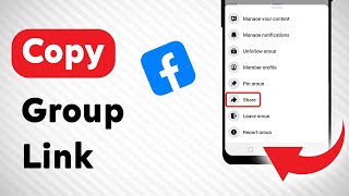 How to Copy A Group Link on Facebook Updated [upl. by Fahey513]