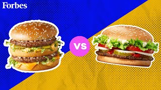 McDonalds vs Burger King Breaking Down The Burger Wars  Company Rivalries  Forbes [upl. by Howund394]