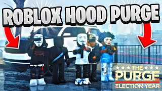 I JOINED A HUGE PURGE RP IN THIS BRONX ROBLOX HOOD GAME [upl. by Konstanze]