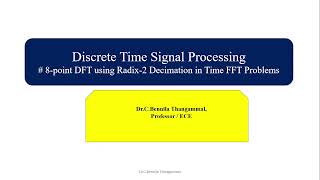 8 Point DFT using Radix2 DIT FFT with scientific calculator [upl. by Atse]