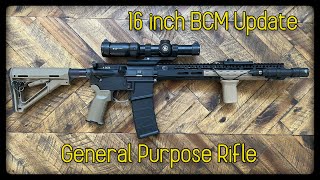 BCM Mid Length 16quot Upper Receiver Group Updated My General Purpose Rifle [upl. by Anelad]