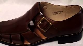 New Mens Dress Sandals By Majestic Collection Chocolate [upl. by Ardiekal]