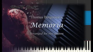 Memoria by Thomas Bergersen for two pianos [upl. by Ahsiekim]