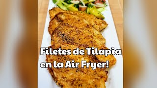 Air Fryer Tilapia  Como Hacer Tilapia Apanada o Empanizada en la Air Fryer [upl. by Ahseryt]