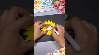 Cómo hacer girasoles con vasos desechables  Ideas de manualidades fáciles de hacer en casa [upl. by Tima]