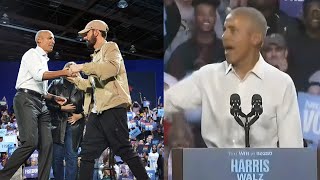 Eminem Invited Barack Obama in Detroit Rally To Rap [upl. by Enilreug]