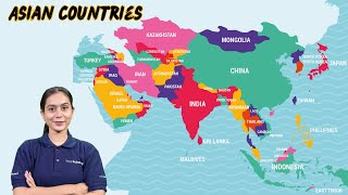 Discover the Geography of Asia Exploring Asian Countries and Their Map geography asiancountries [upl. by Seiuqram]