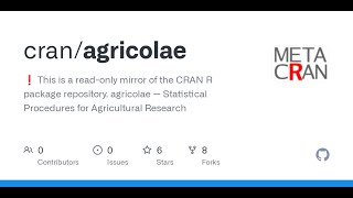 Agricolae Package uses and limitations in R [upl. by Norward]