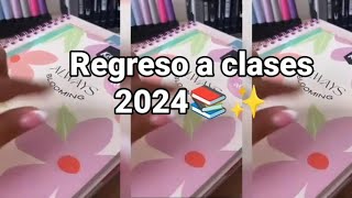 💫Mis utiles escolares regreso a clases 2024 ✨ [upl. by Rofotsirk]