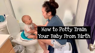 How We Potty Trained Our Baby from Birth Using Elimination Communication [upl. by Yelsehc142]