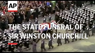 THE STATE FUNERAL OF SIR WINSTON CHURCHILL  1965 [upl. by Angelica]