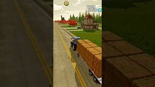 Collecting and Selling Straw Bales FS 22 farming farmingsimulator22 farmlife fs22shorts [upl. by Adama]