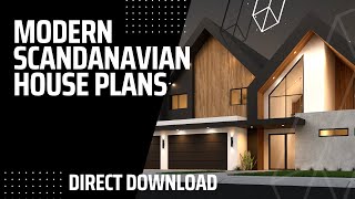 Modern Scandinavian House Plans  DIRECT DOWNLOAD AVAILABLE [upl. by Nahgam]