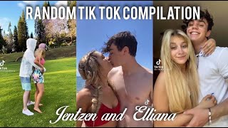 Elliana Walmsley and Jentzen Ramirez ft the squad Random tik tok compilation jelliana [upl. by Popele378]