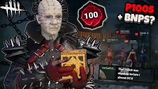 My Pinhead put Prestige 100 Survivors through TORTURE Dead by Daylight Cenobite Gameplay [upl. by Llered]