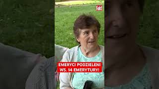 Emeryci PODZIELENI ws 14 emerytury Jedni chwalą inni masakrują fakt pis wybory emerytury [upl. by Nonah950]