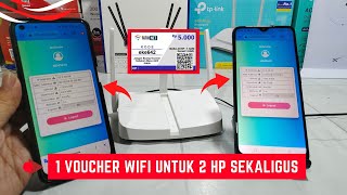 Cara Jitu Olah 1 Voucher Wifi Untuk 2 HP Langsung Bisa Internetan Bareng [upl. by Nnybor]