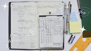 Plan With Me  10 Day Planning Late Month  Bullet Journal Pocket A6 Notebook [upl. by Nassi470]