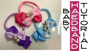 Hairclipheadband for babiesribbon bow headband enjoy learning crafts tamil [upl. by Winther]