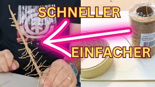 Modellbau Tannenrohling schnell einfach TUTORIAL [upl. by Ackerley386]