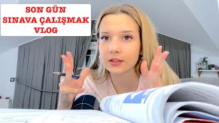 Sınava Bir Gün Kala Vlog Ecrin Su Çoban [upl. by Notyalk]