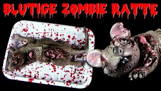 Halloween  Blutige Zombie Ratte  Na denn Mahlzeit  Creepy Horror Prop [upl. by Namialus]