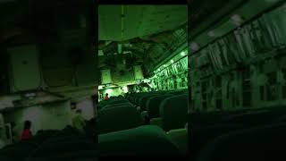 Evacuation Flight to Tbilisi Departs Kabul Virtually Empty [upl. by Hgielsel]