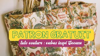 Patron gratuit  comment coudre un sac cabas inspiration Sezane [upl. by Sedgewake]