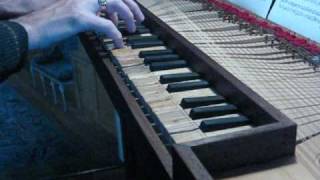 Gottlieb Muffat Menuet I and Rigaudon from Suite in D minor played by Ryan Layne Whitney on replica 1670 Gellinger clavichord [upl. by Sral167]